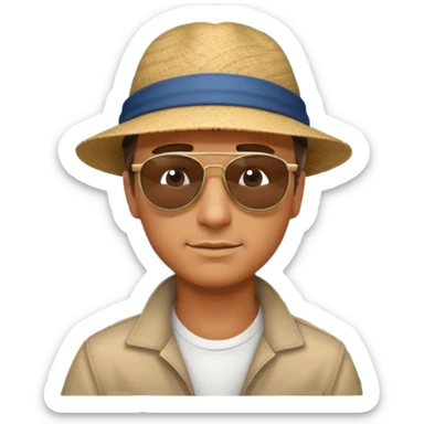 Coastal Town man sticker