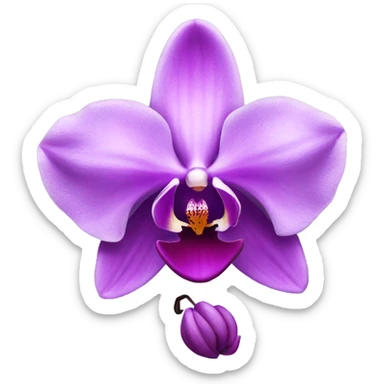 Purple Orchid sticker