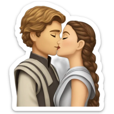 Anakin skywalker kiss padme amidala sticker