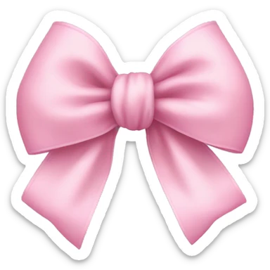 Baby pink bow sticker