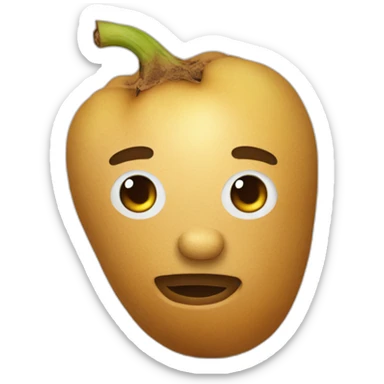 Patata con una máquina de tatuar sticker