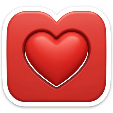 Cœur pas remplie à l’intérieur  sticker