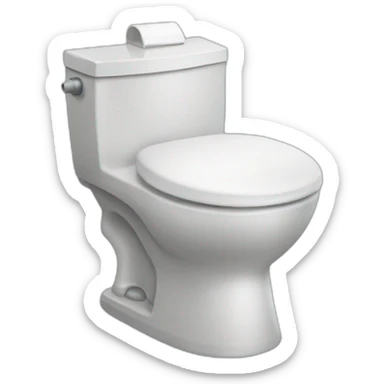 Un pingouinsur des toilettes sticker