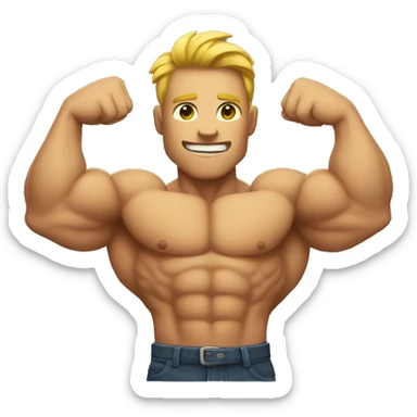 strong biceps sticker