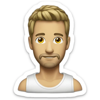 Deejay White man sticker