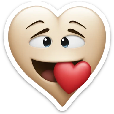 Heart with Kiss sticker