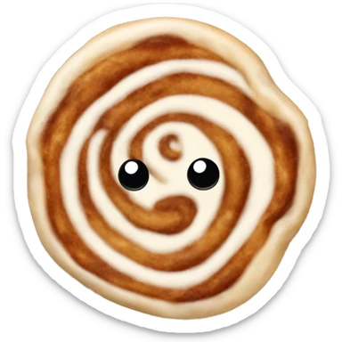 one cinnamon roll sticker