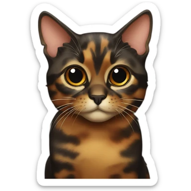 Tortoiseshell cat sticker