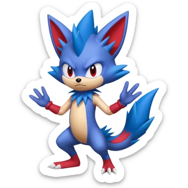 Sonic-Sneasel-Weavile-fusion (full body) sticker