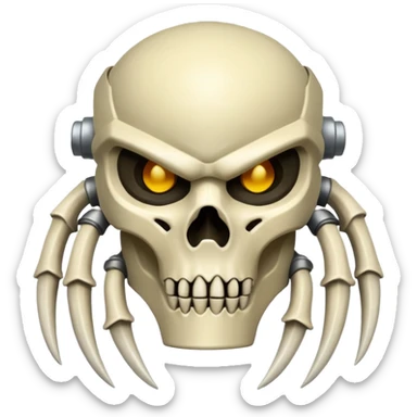 bone predator armor sticker