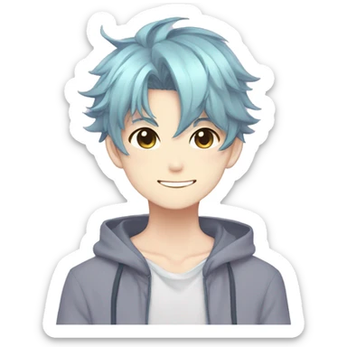 Shy Cute Attractive Sexy Gorgeous Kawaii Pastel Anime Catboy sticker