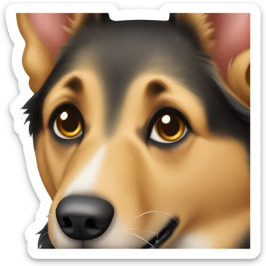 Transylvanian Hound German Shepherd mix dog sticker