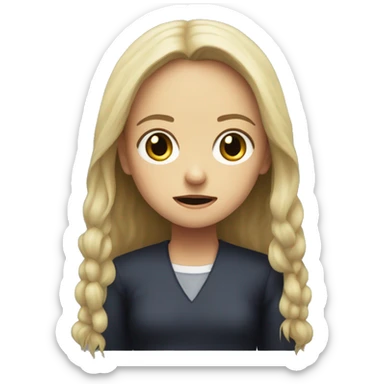 The girl from the exorcist  sticker