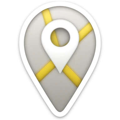 White Google maps sticker