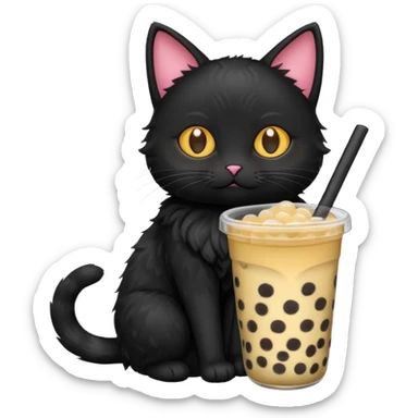 🧋🐈‍⬛ sticker