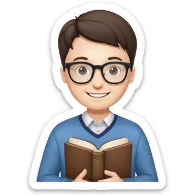 goofy ahh nerd sticker