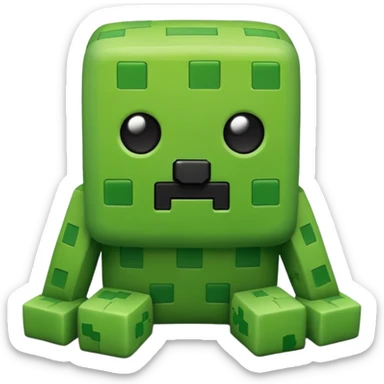 Minecraft creeper plushy cute sticker