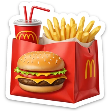 1990’s McDonald’s meal sticker