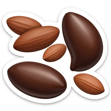 chocolate covered almonds sticker