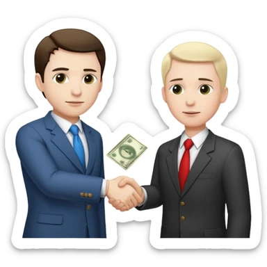 money + handshake + politician + Bribe sticker