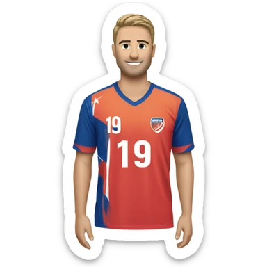 Trikot mit Nummer 19 sticker