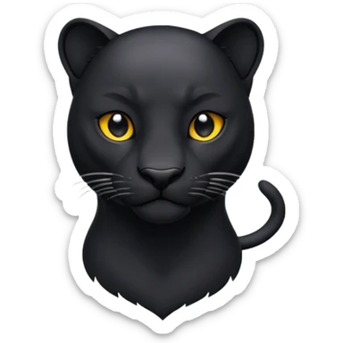 Un animal pantera rigiendo sticker