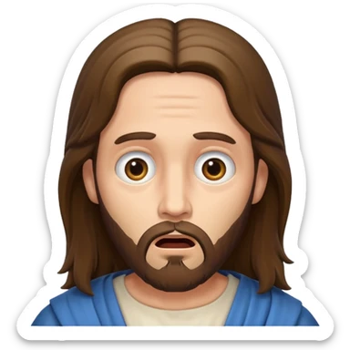 Jesus acting shocked sticker