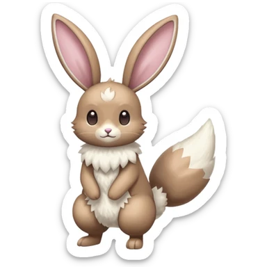 Lopunny-Cinccino-fusion (full body) sticker