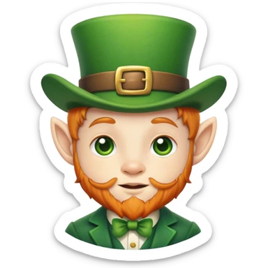 Little leprechaun   sticker
