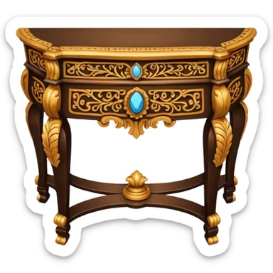 birdseye view console table sticker