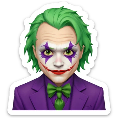 heath ledger joker sticker