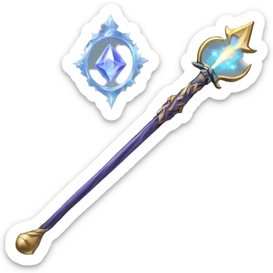 Technomancy Aether-Holy Wand (Supra-Technomancy Righteousness) x 6447898873e56087. sticker