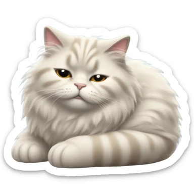 cat sleeping sticker