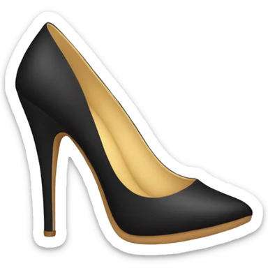 black women's high-heeled shoes sticker