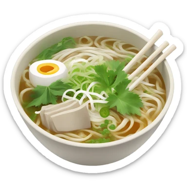 bowl of pho  sticker