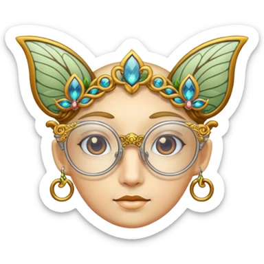 glasses with fae sticker