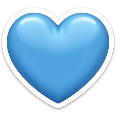 Corazon azul sticker