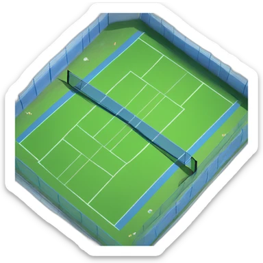 padel tennis court sticker