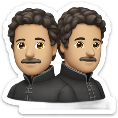 Juan Vicente Gómez y Francisco de Miranda sticker
