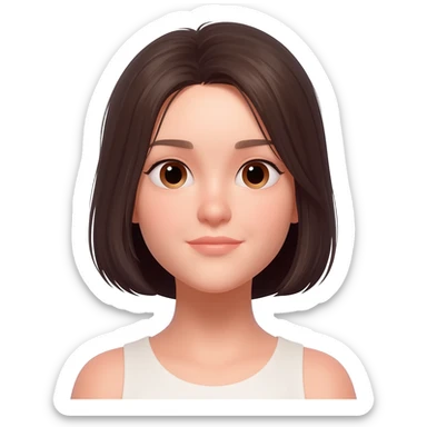 Beautiful girl sticker