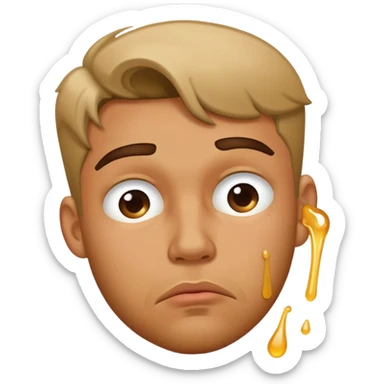 gay man puking romantically sticker