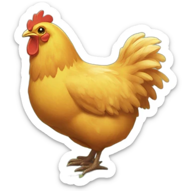 stardew valley chicken sticker