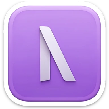 Netflix aesthetic "N" logo in pastel purple sticker