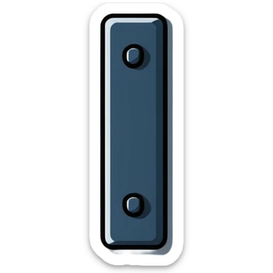 cartoon style wall nail with bold lines and playful look sticker