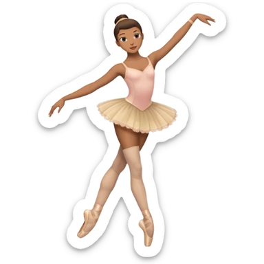 Ballet dancer in thigh highs sticker