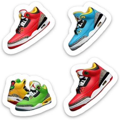 Air Jordan 3 balvin sticker