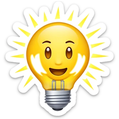 Emoji con energía eléctrica, capaz de lanzar descargas.
 sticker