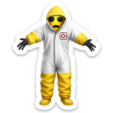 Hazmat suit sticker