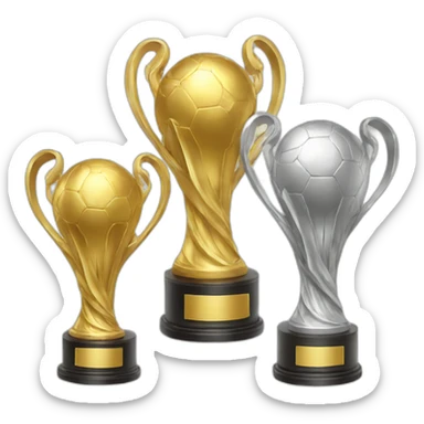  World cup trophies sticker