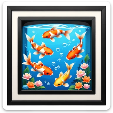 arcade with koi fishes sticker
